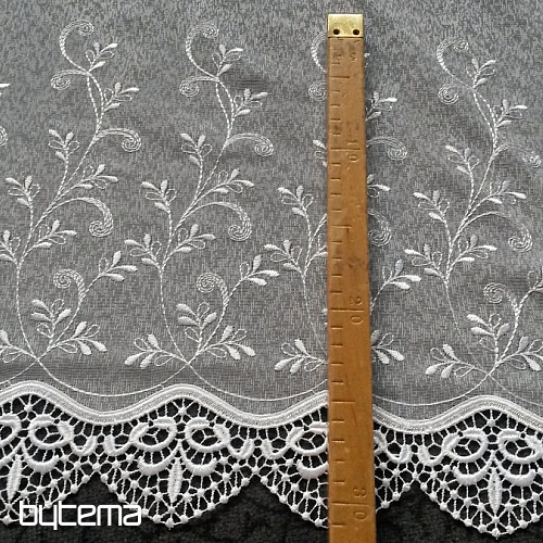 Haftowana firana 023 biała