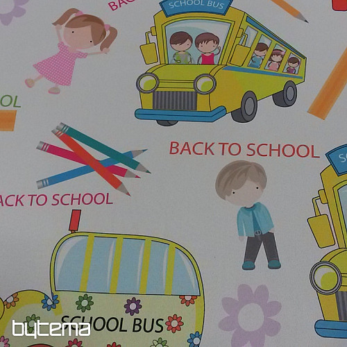 Tkanina dekoracyjna 10027-03 BACK TO SCHOOL