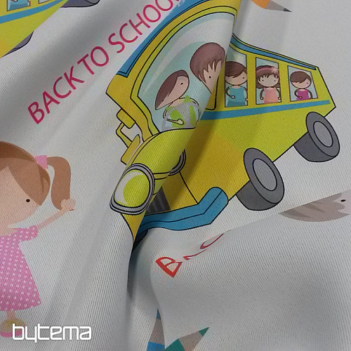 Tkanina dekoracyjna 10027-03 BACK TO SCHOOL