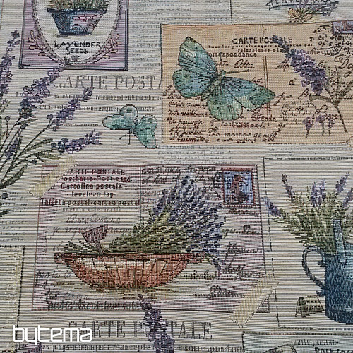 Tkanina gobelinowa OGRÓD Z NASION LAWENDY 3