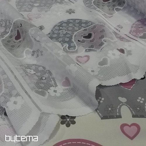Zasłona żakardowa dziecięca ELEPHANTS II.