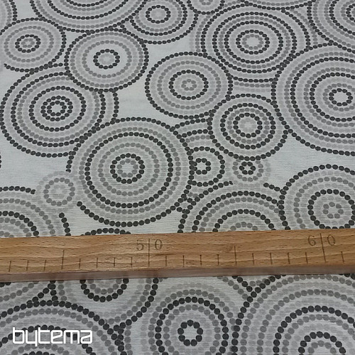 Tkanina dekoracyjna MANDALA ECO szara