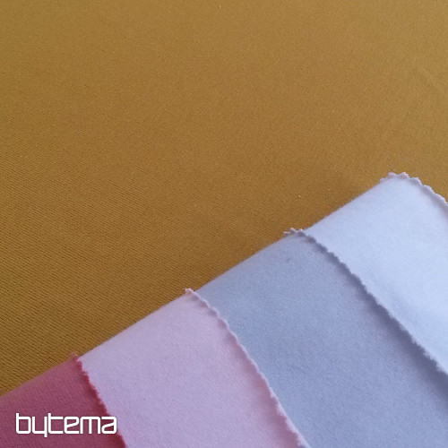 TEINTURE musztardowa dzianina bawełniana