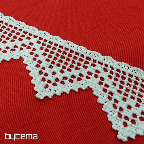 Koronka 5432/0010 5,3 cm biały mat