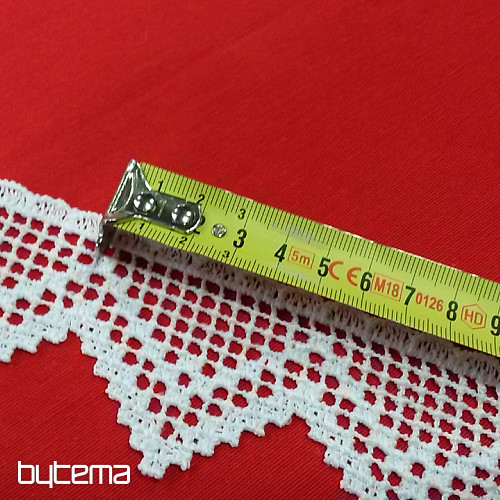Koronka 5432/0010 5,3 cm biały mat