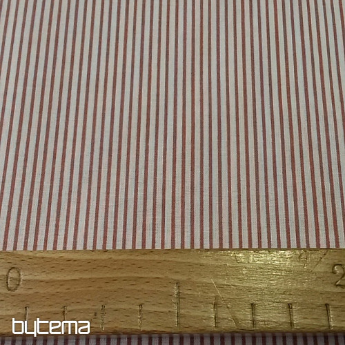 Tkanina bawełniana STRIP stary róż