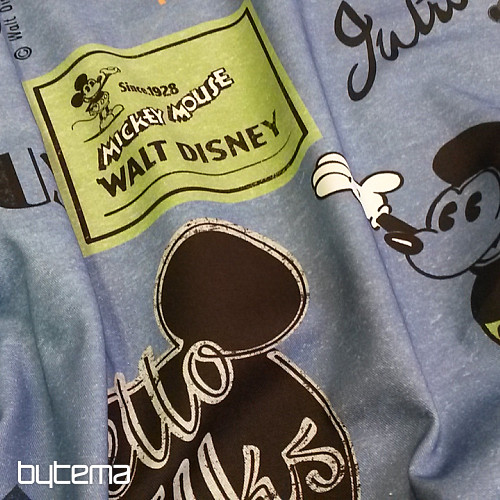 Tkanina dekoracyjna dla dzieci MICKEY MOUSE niebieska
