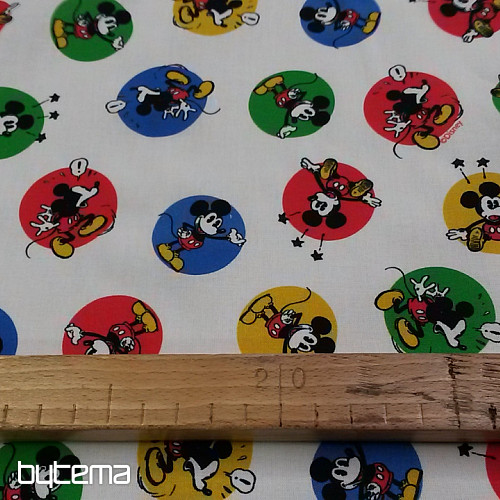 Koła z tkaniny bawełnianej MICKEY MOUSE