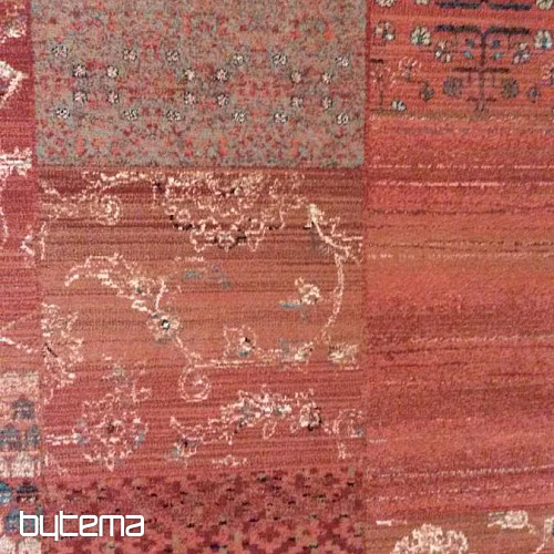Luksusowe wełniane dywany ROYAL PATCHWORK czerwone