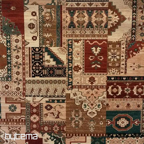 Luksusowe wełniane dywaniki ROYAL PATCHWORK multi kremowe