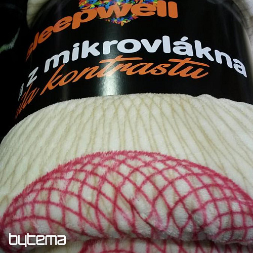 Kocyk owiec - krem bąbelkowy