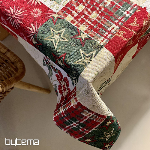 Gobelin świąteczny obrus i szalik HOLLY