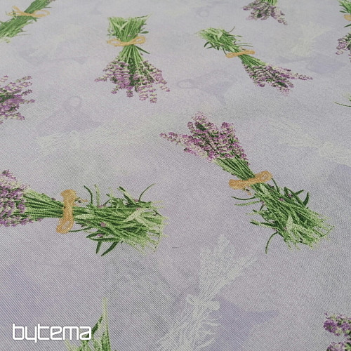Tkanina dekoracyjna Bukiet LAWENDOWY LILAC