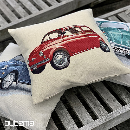 Gobelinowa poszewka na poduszkę VW BEETLE TURKUSOWY