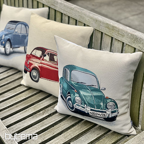 Gobelinowa poszewka na poduszkę VW BEETLE TURKUSOWY