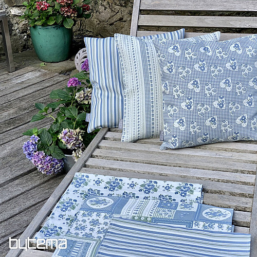 Poszewka na poduszkę TOSCANA MULTI STRIPE niebieska