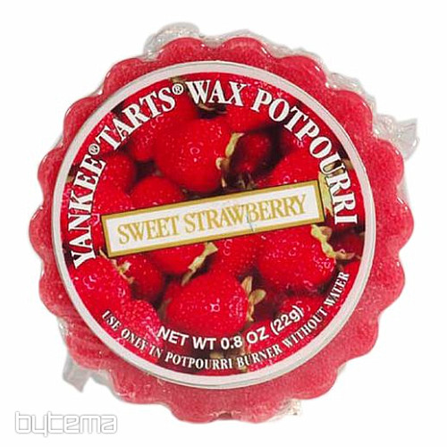 świeca YANKEE CANDLE zapach SWEET STRAWBERRY - słodkie truskawki