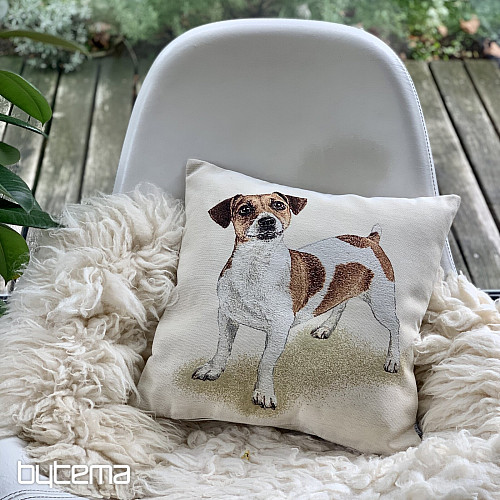 Poszewka gobelinowa PIES ORZECH