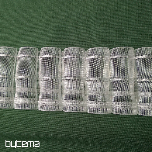 Rozkloszowana wstążka do zasłon 8 cm, 1:2