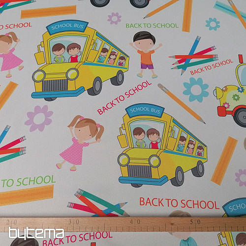 Tkanina dekoracyjna 10027-03 BACK TO SCHOOL