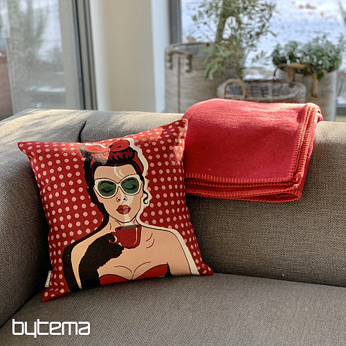 KOMIKS WOMAN I Gobelinowa poszewka na poduszkę