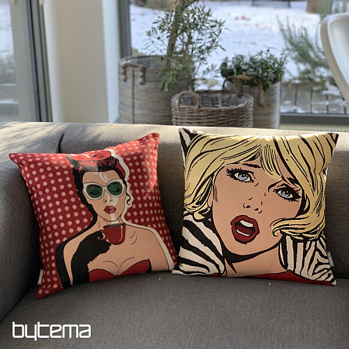 KOMIKS WOMAN I Gobelinowa poszewka na poduszkę