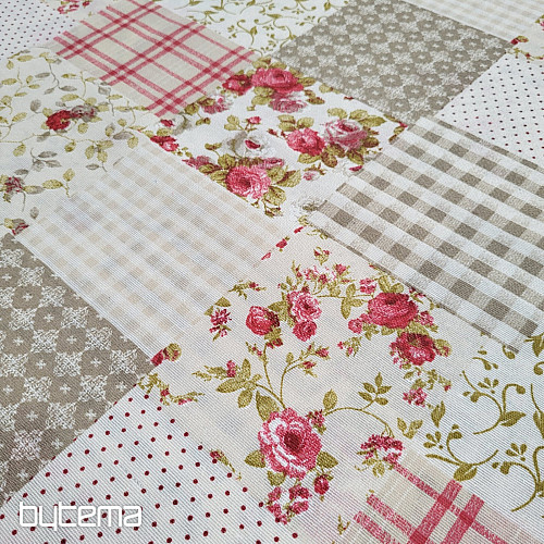 Tkanina dekoracyjna ROSE MARTA patchwork