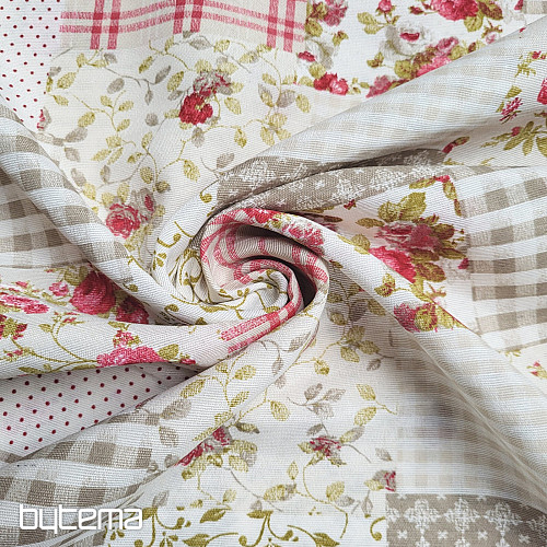 Tkanina dekoracyjna ROSE MARTA patchwork