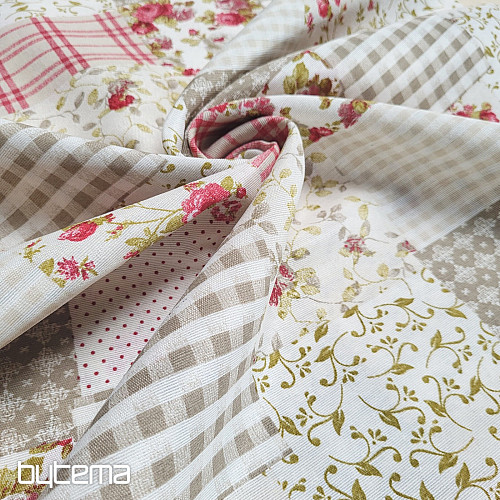 Tkanina dekoracyjna ROSE MARTA patchwork