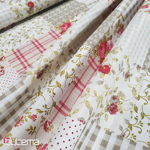 Tkanina dekoracyjna ROSE MARTA patchwork