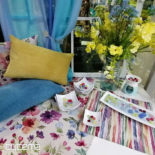 Tkanina gobelinowa PASTELOWE KWIATY