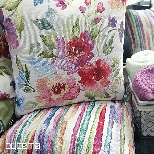 Tkanina gobelinowa PASTELOWE KWIATY