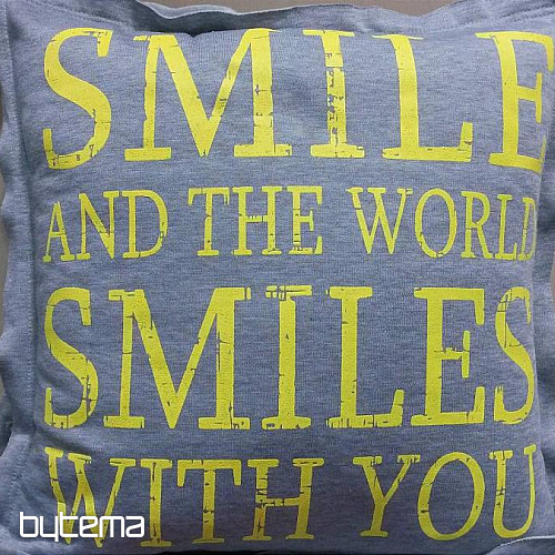Poszewka na poduszkę SMILE różowa
