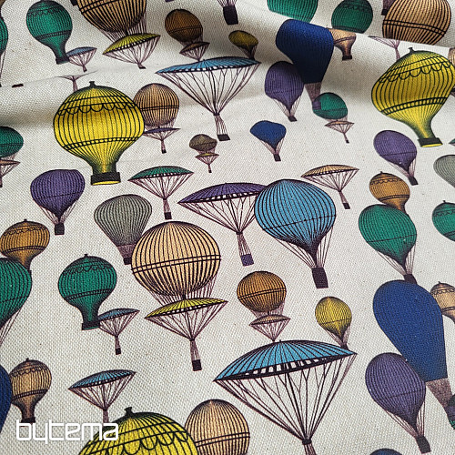 Tkanina dekoracyjna BALLOON GLOBE 601 druk cyfrowy