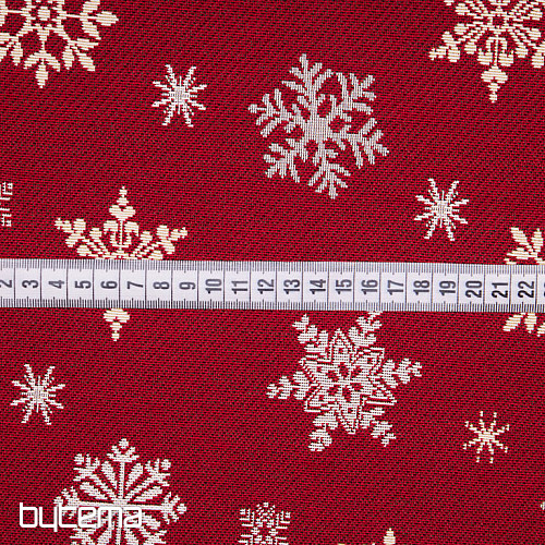 Tkanina gobelinowa FLAKE RED