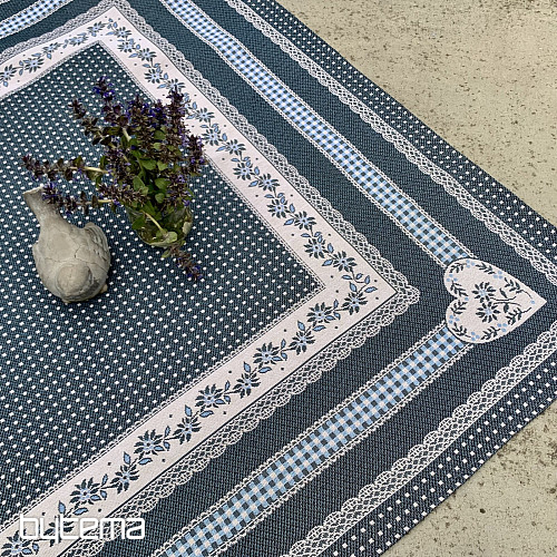 Obrus i szal gobelinowy SELSKÁ JIZBA niebieski