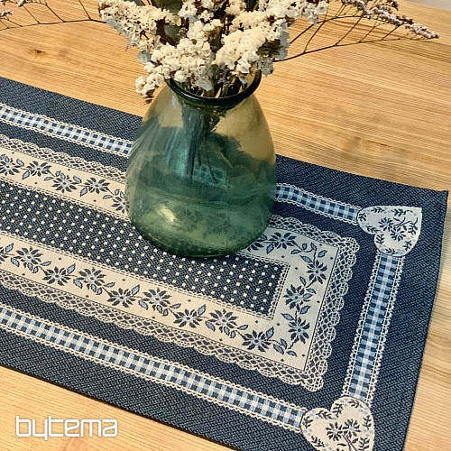 Obrus i szal gobelinowy SELSKÁ JIZBA niebieski