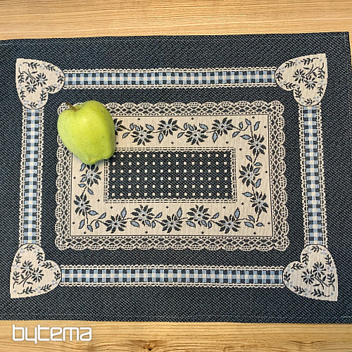 Obrus i szal gobelinowy SELSKÁ JIZBA niebieski