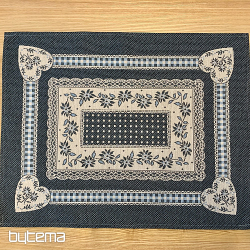 Obrus i szal gobelinowy SELSKÁ JIZBA niebieski