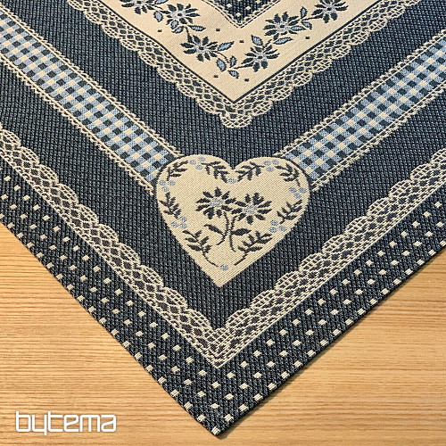 Obrus i szal gobelinowy SELSKÁ JIZBA niebieski