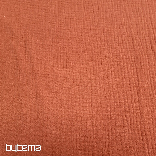 Tkanina bawełniana GAZE marsala