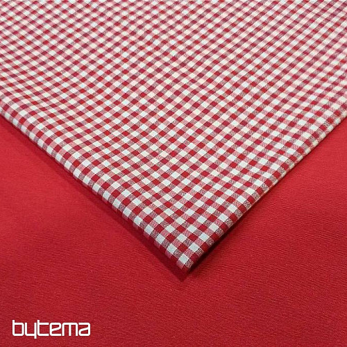 Tkanina dekoracyjna jednokolorowa LISO 302 czerwień