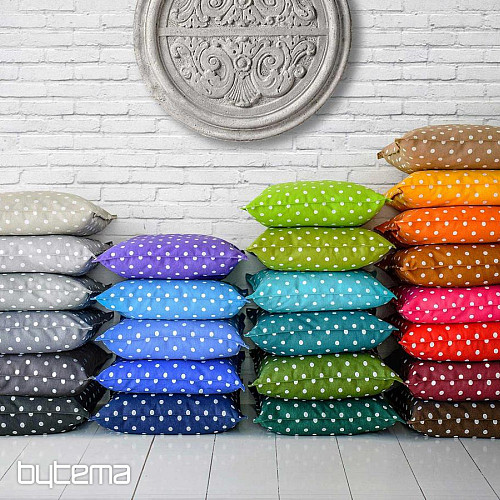 Tkanina dekoracyjna w groszki NEO ciemnoszara 802