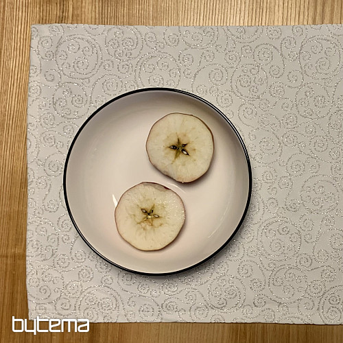 Świąteczna poduszka dekoracyjna FLASH srebrna natur