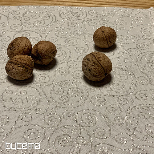 Świąteczna poduszka dekoracyjna FLASH srebrna natur