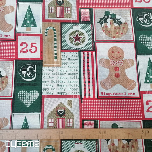 Tkanina dekoracyjna CHRISTMAS GINGERBREAD