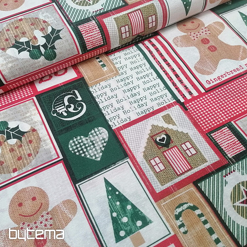 Tkanina dekoracyjna CHRISTMAS GINGERBREAD