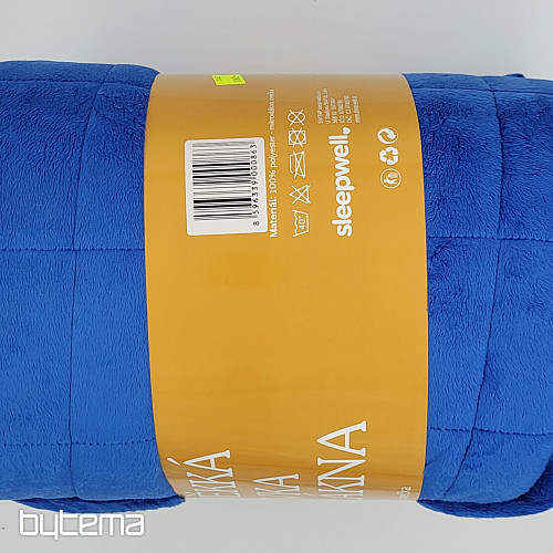 koc z mikrofibry EXTRA SOFT SHEEP szwy niebieskie