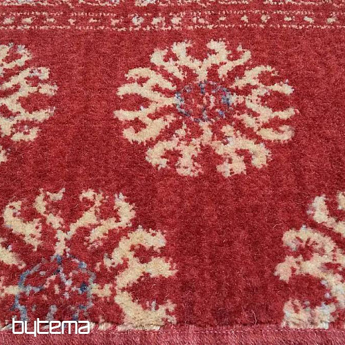 Luksusowy dywan wełniany DJOBIE PATCH czerwony