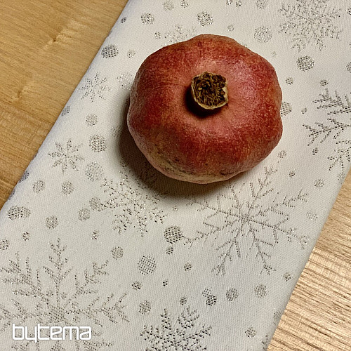 Świąteczne nakrycie stołu Płatki i srebro